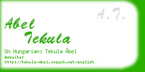 abel tekula business card